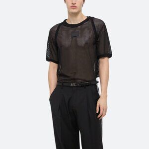 BNWT SS25 HELMUT LANG LOGO MESH T TSHIRT S